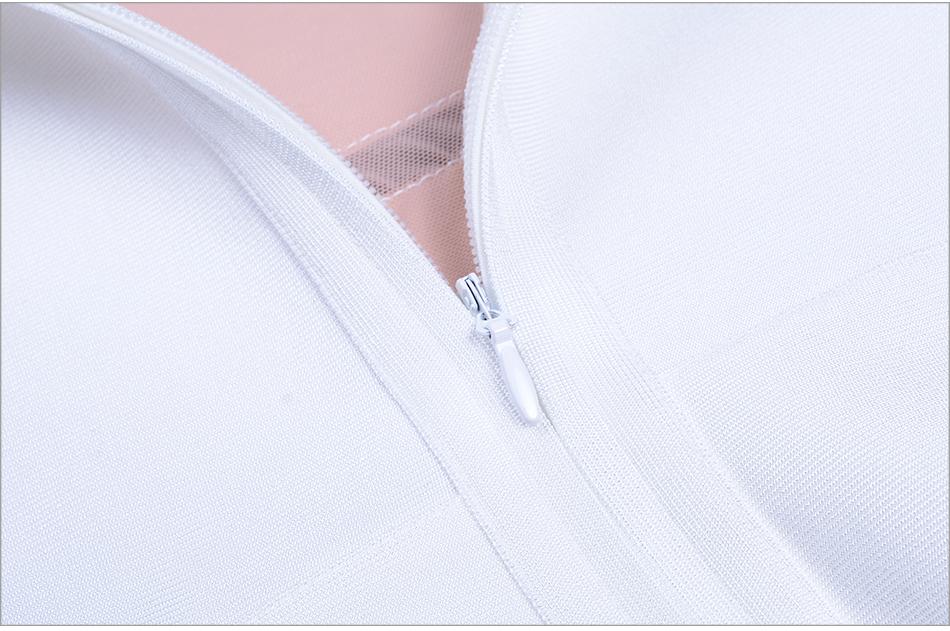 ADYCE Vestidos White Long Sleeve Sexy Nightclub Celebrity Long Party Dress - H3529