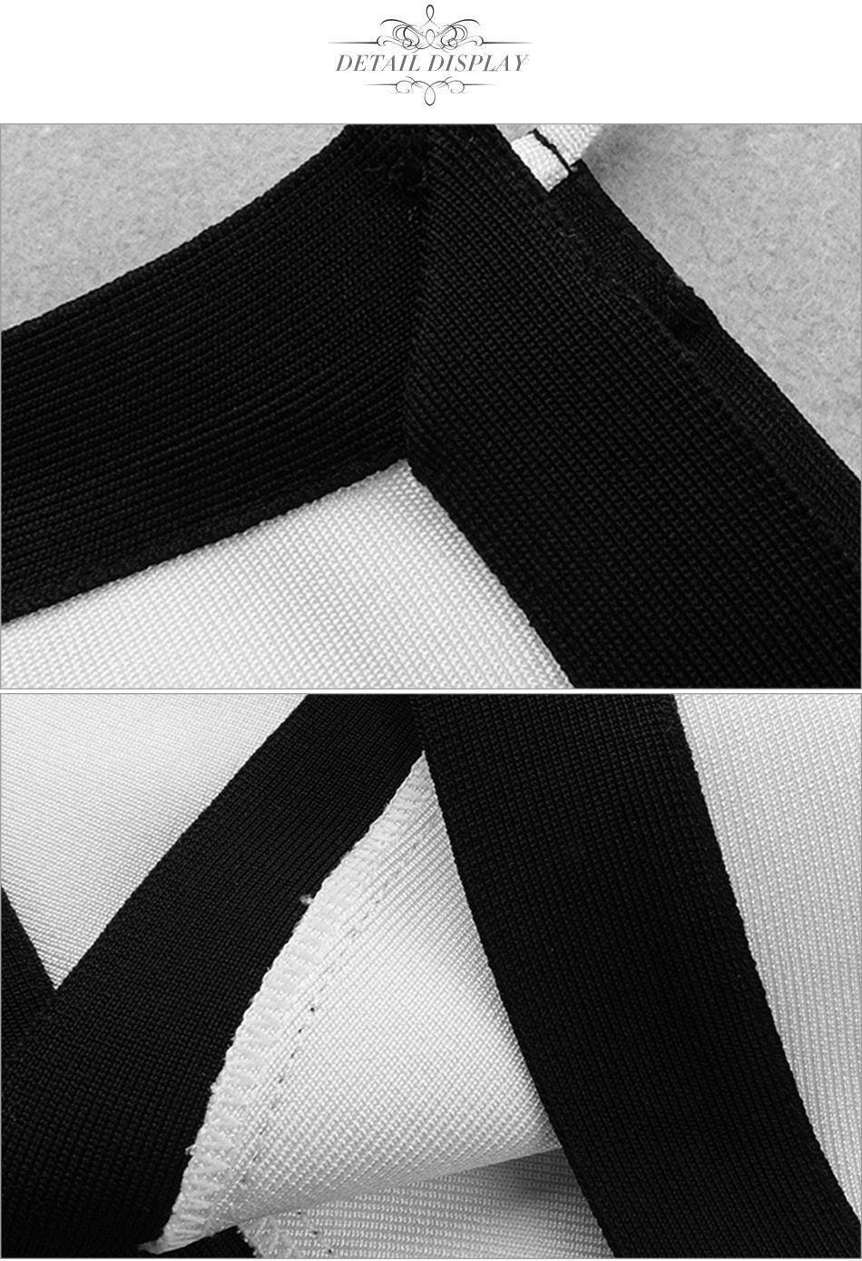 ADYCE Vestidos Sexy Spaghetti Strap Mermaid White Bandage Party Dress - H5273