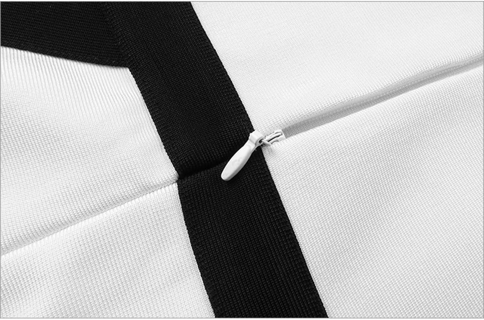 ADYCE Vestidos Sexy Spaghetti Strap Mermaid White Bandage Party Dress - H5273