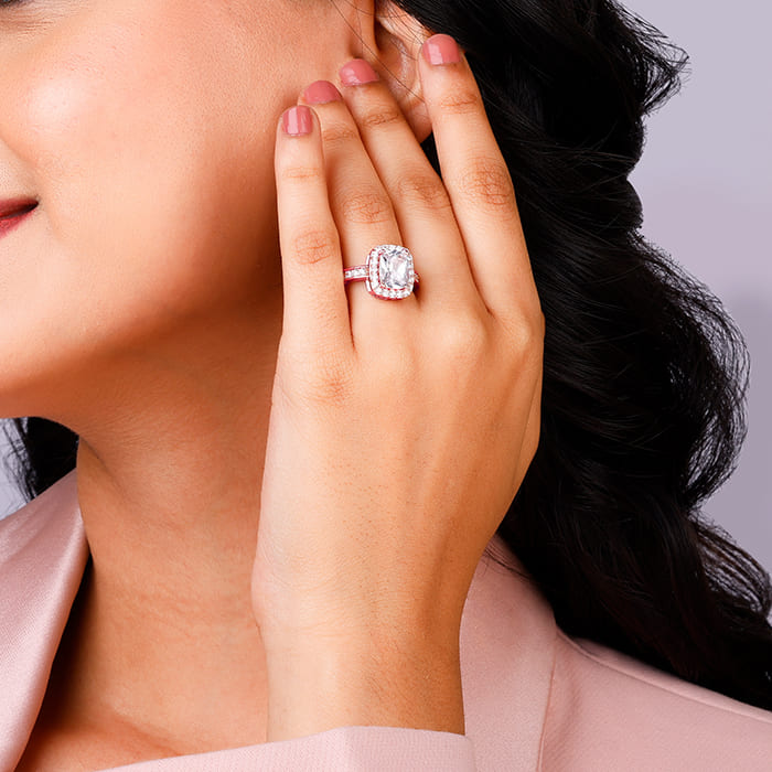 Rose Gold Classic Solitaire Ring
