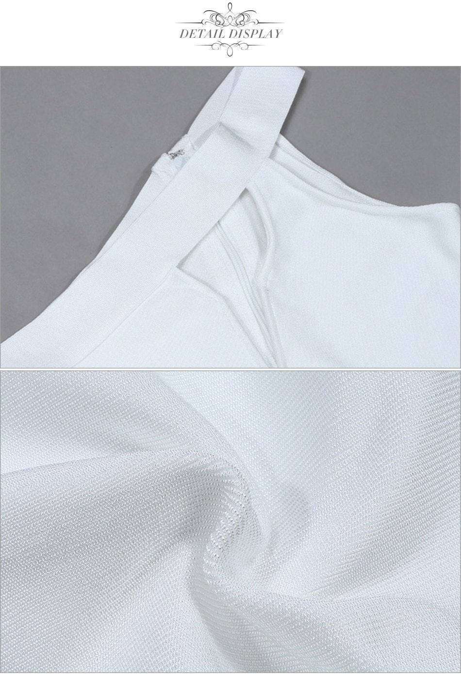 ADYCE Vestido Sexy White One Shoulder Hollow Out Celebrity Runway Bandage Party Dress - H5052

