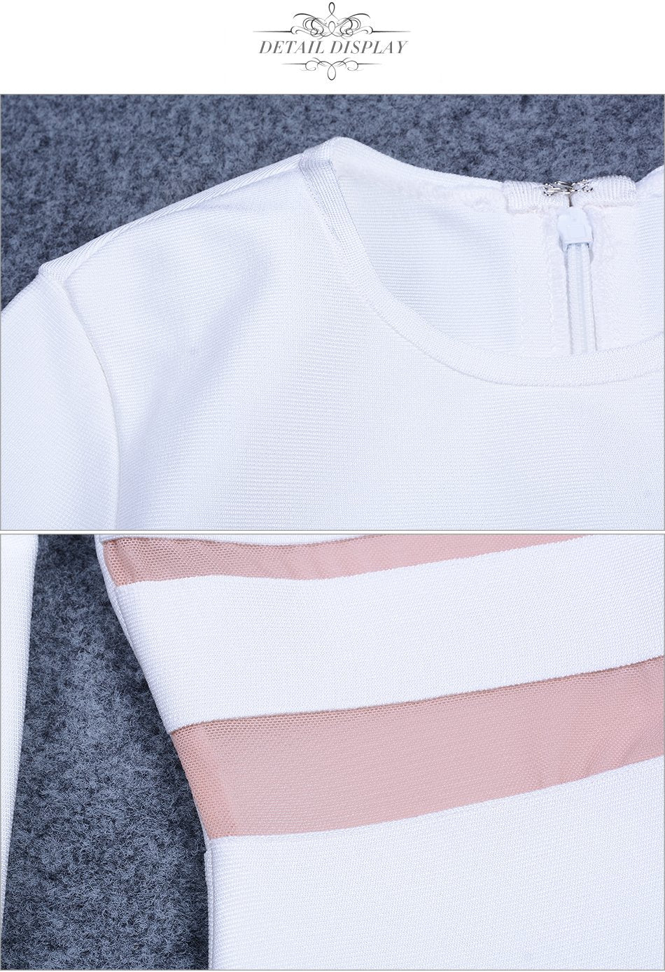 ADYCE Vestidos White Long Sleeve Sexy Nightclub Celebrity Long Party Dress - H3529
