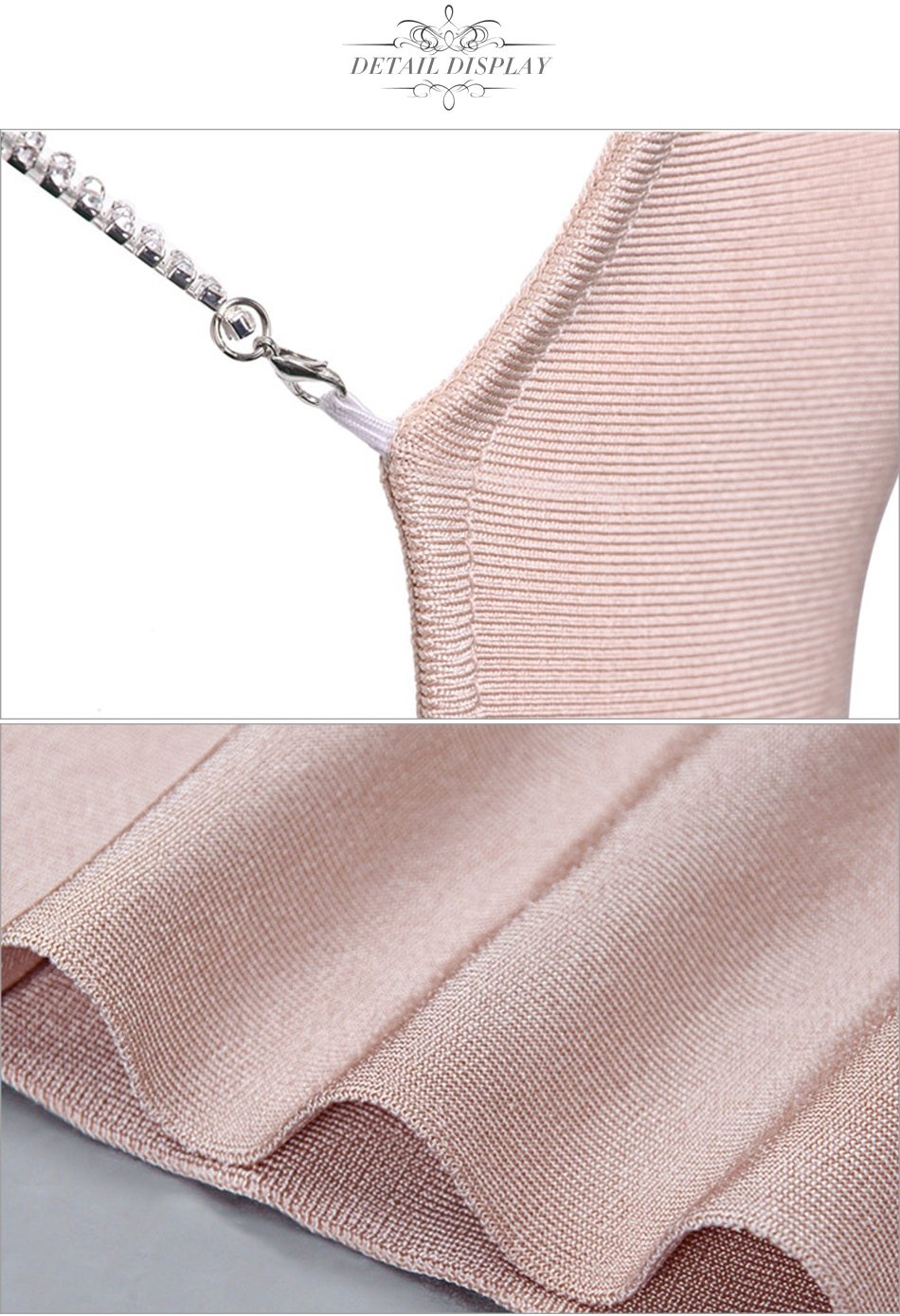 ADYCE Vestido Sexy Backless Strapless Spaghetti Celebrity Evening Strap Party Dress - H5297
